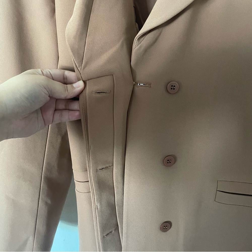 NWT Anthropologie Mare Mare Classic Tie Blazer Jacket Size Large - Extra Large - Picture 7 of 16